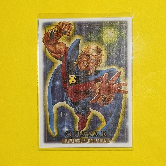 Other - 2024 Upper Deck Marvel Masterpieces '92 Platinum Quasar Canvas #72 Card